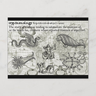 Antique Cryptozoology Postcards