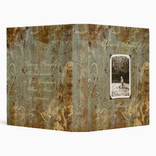 Antique Custom Photo Family History 1.") Binder