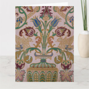 Antique Damask Fabric Large Card