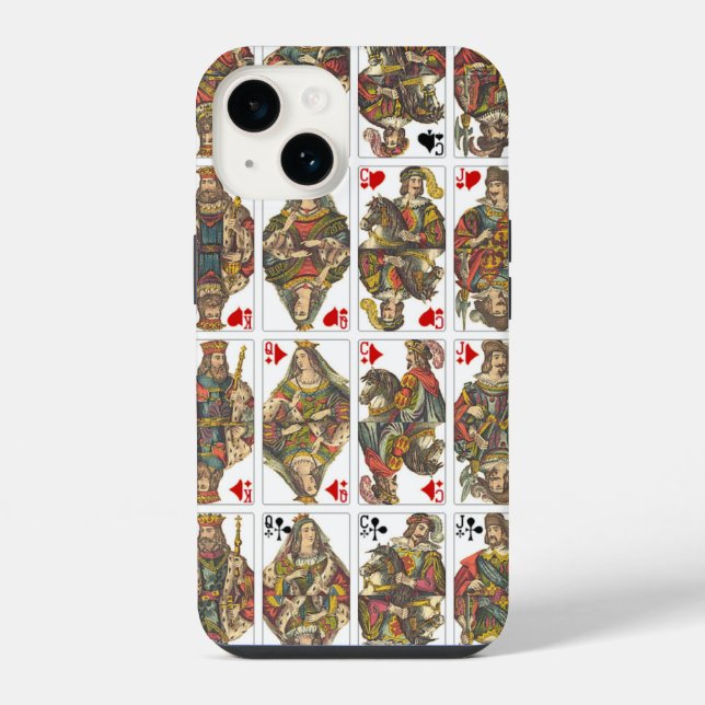 Antique Deck of Cards iPhone Case (Back)
