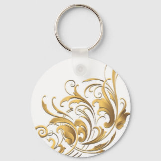 Antique Decorative Flourishes Keychain