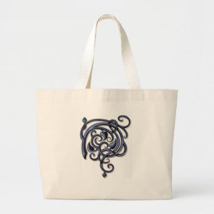 Antique Decorative Flourishes Large Tote Bag