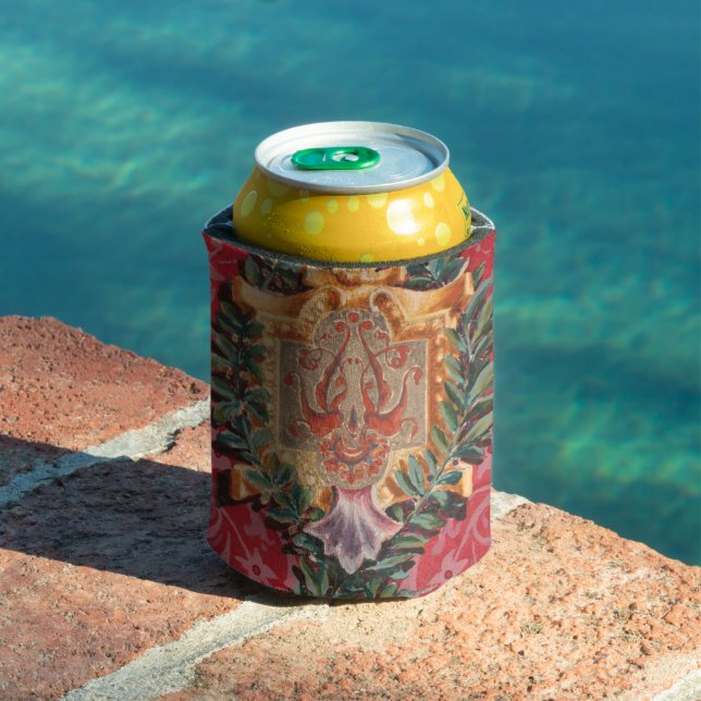 Antique Decorative French Floral Pattern Can Cooler (In Situ Pool)