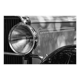 Antique Detail - In Black And White Photo Print