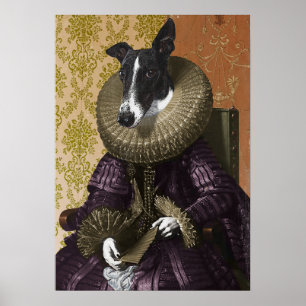 Antique Dog Poster