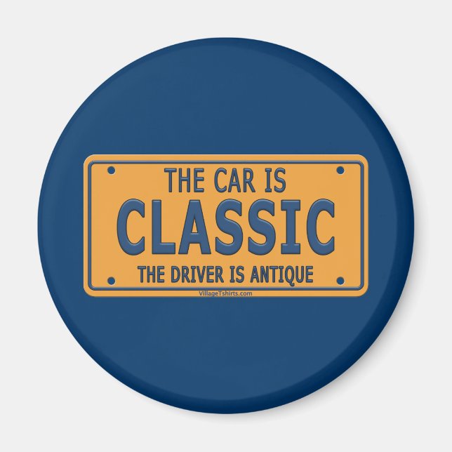 Antique Driver Classic Car Magnet (Front)