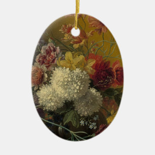 Antique Dutch Master Floral Georgius van Os 1820  Ceramic Ornament