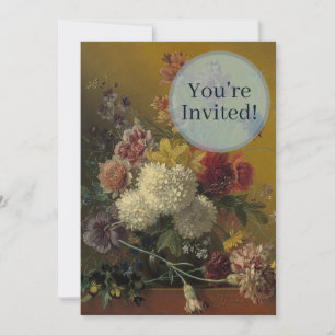 Antique Dutch Master Floral Georgius van Os 1820  Invitation