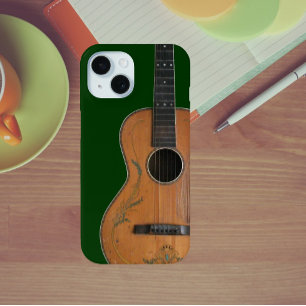 Antique Early 1900s Acoustic Guitar iPhone 15 Case