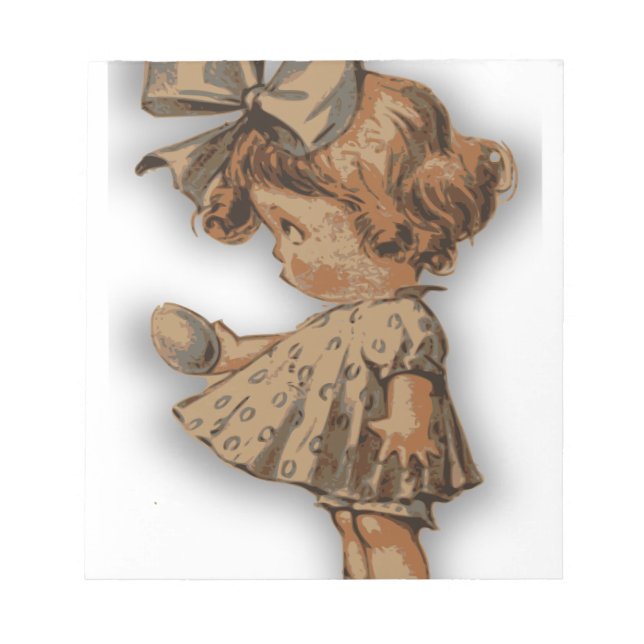 antique easter egg notepad (Front)