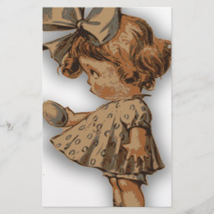 antique easter egg stationery