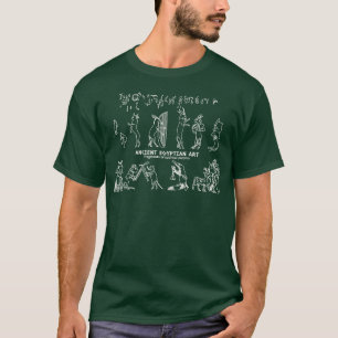 Antique Egyptian Art Fragments of Satirical Papyru T-Shirt