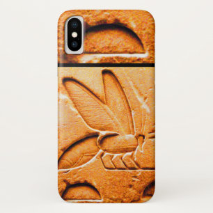 ANTIQUE EGYPTIAN HONEY BEE BEEKEEPER Orange Yellow Case-Mate iPhone Case