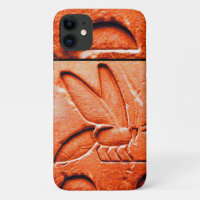 ANTIQUE EGYPTIAN HONEY BEE BEEKEEPER Red