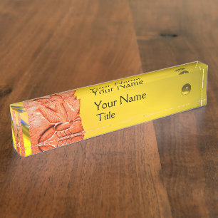 ANTIQUE EGYPTIAN HONEY BEE BEEKEEPER Red Yellow Nameplate