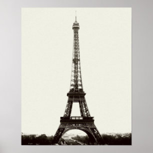 Antique Eiffel Tower Poster