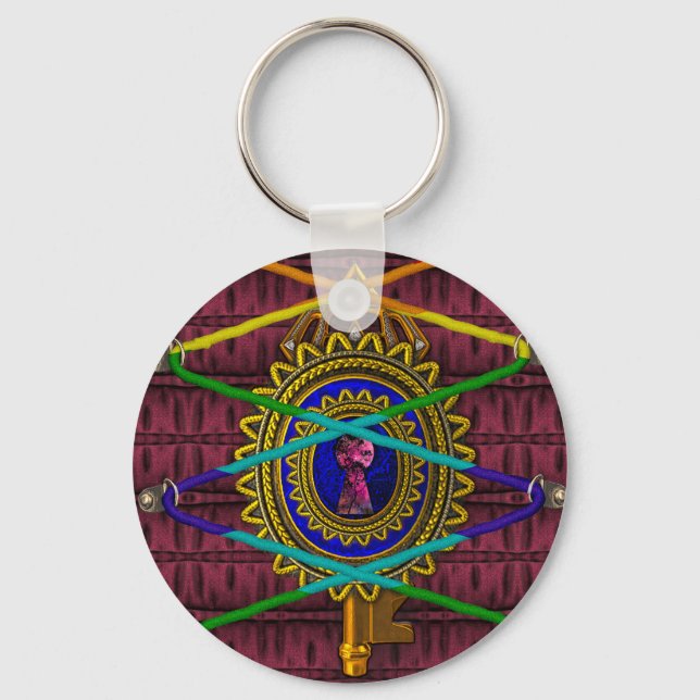 Antique Enchanted Fantasy Fairytale Book II Keychain (Front)
