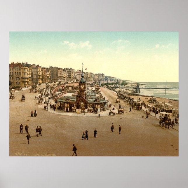 Antique England Aquarium, Brighton Beach U.K. Poster (Front)