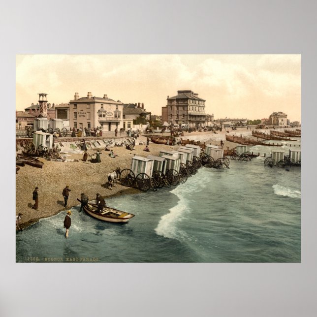 Antique England seaside Bognor Regis, Sussex Poster (Front)