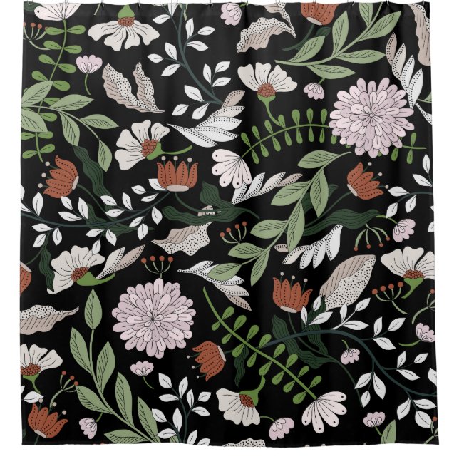 Antique Engraving Flowers Hand Painted (Front)