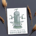 Antique Espresso Machine Coffee CUSTOMIZE IT Funny Postcard<br><div class="desc">Customizable greeting postcard. Add or edit your own text on the front for a different use.
Check my shop for more card designs!</div>