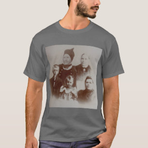 Antique Family Collage Photo B&W Image T-Shirt