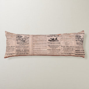 Antique Feed Canister Body Pillow