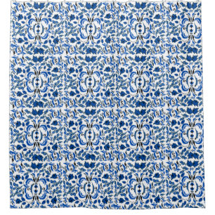 Antique feeling beautiful pattern blue and white