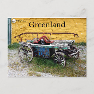 Antique Fire Engine at Museum Upernavik Greenland Postcard