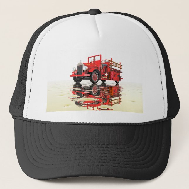 Antique Fire Engine Trucker Hat (Front)