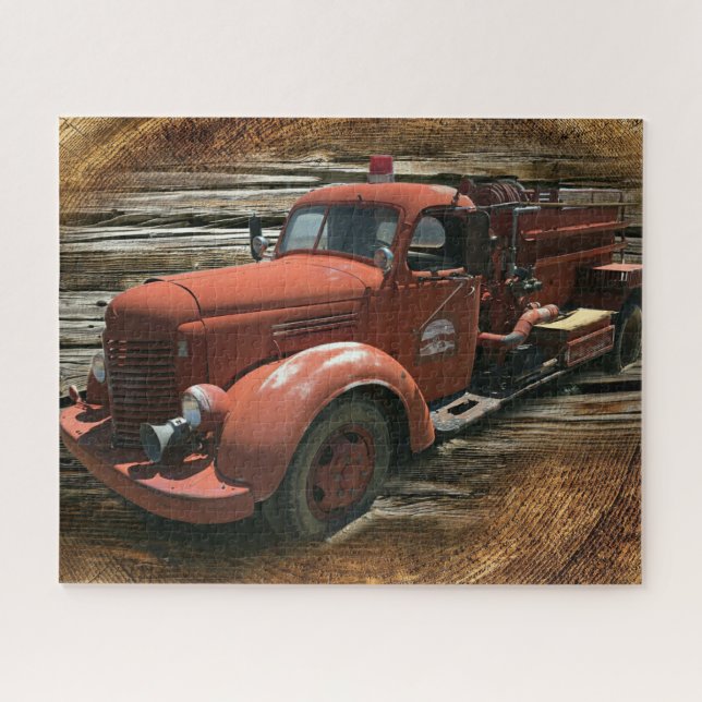 Antique Fire Truck Vintage Fire Truck Jigsaw Puzzle (Horizontal)