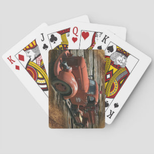 Antique Fire Truck Vintage Fire Truck Playing Cards