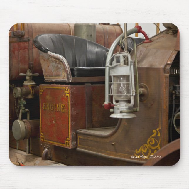 Antique Firetruck Mouse Pad (Front)