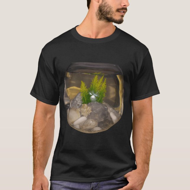 Antique Fish print T-Shirt (Front)