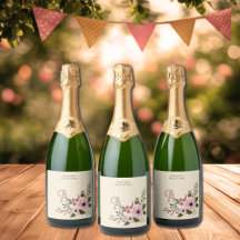 Antique Floral Custom Monogram Initial