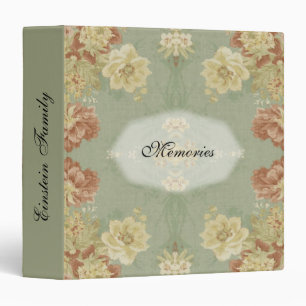 Antique Floral Design 1 Memories Family Binder