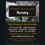Antique Floral Design, Floristry Advertising Flyer<br><div class="desc">Antique Floral Design,  Floristry Advertising Flyer by The Business Card Store.</div>