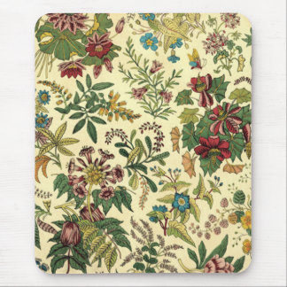 Antique Floral Mouse Pad