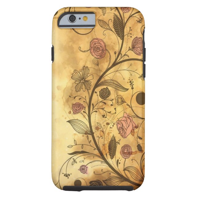 Antique Floral Pattern Case-Mate iPhone Case (Back)