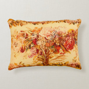 Antique Flower Bouquet  Accent Pillow