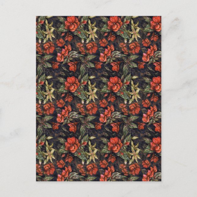 Antique Flowers by Alexandra Cook aka Linandara Postcard (Front)