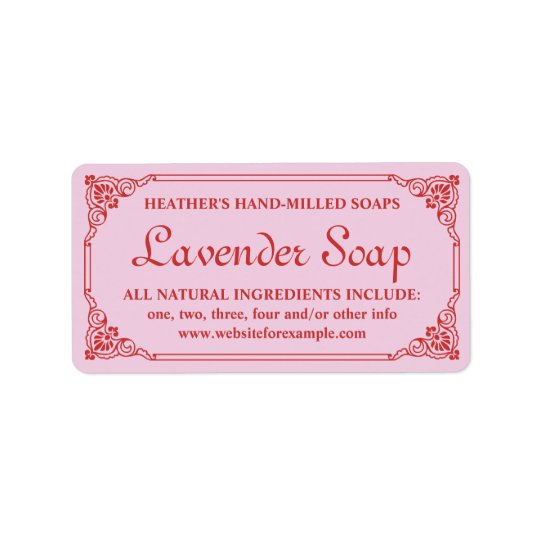 full sheet labels blank Zazzle Lavender  Antique Border Label Template French Soap