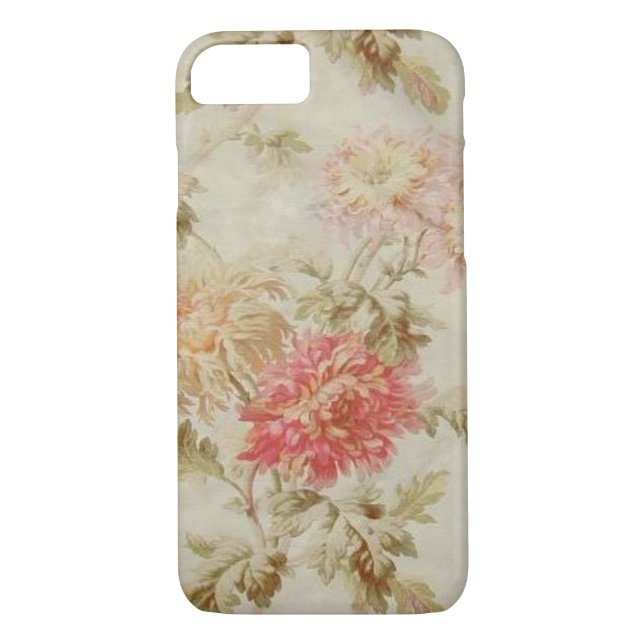 Antique French Floral Toile Case-Mate iPhone Case (Back)