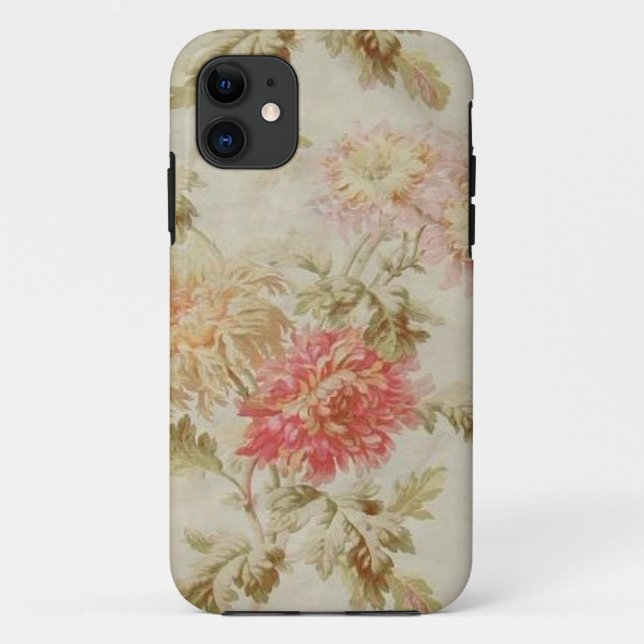 Antique French Floral Toile Case-Mate iPhone Case (Back)