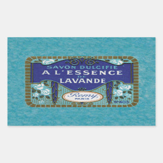 Antique French Lavender Soap Sticker