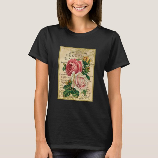 Antique French Roses T-Shirt (Front)