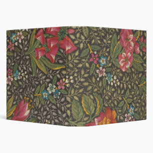 Antique French Toile de Jouy 1800s Floral Branches Binder