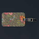 Antique French Toile de Jouy 1800s Floral Branches Luggage Tag<br><div class="desc">Step into the elegance of the 19th century with this exquisite antique French fabric design, a classic example of Toile de Jouy. Dating back to the 1800s and sourced from the Rijksmuseum's public domain collection, this pattern features a dark background adorned with a lively array of colourful floral branches. Pink...</div>