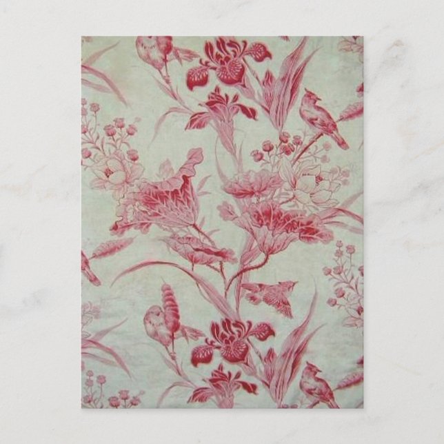 Antique French Toile Postcard (Front)