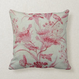 Antique French Toile Throw Pillow